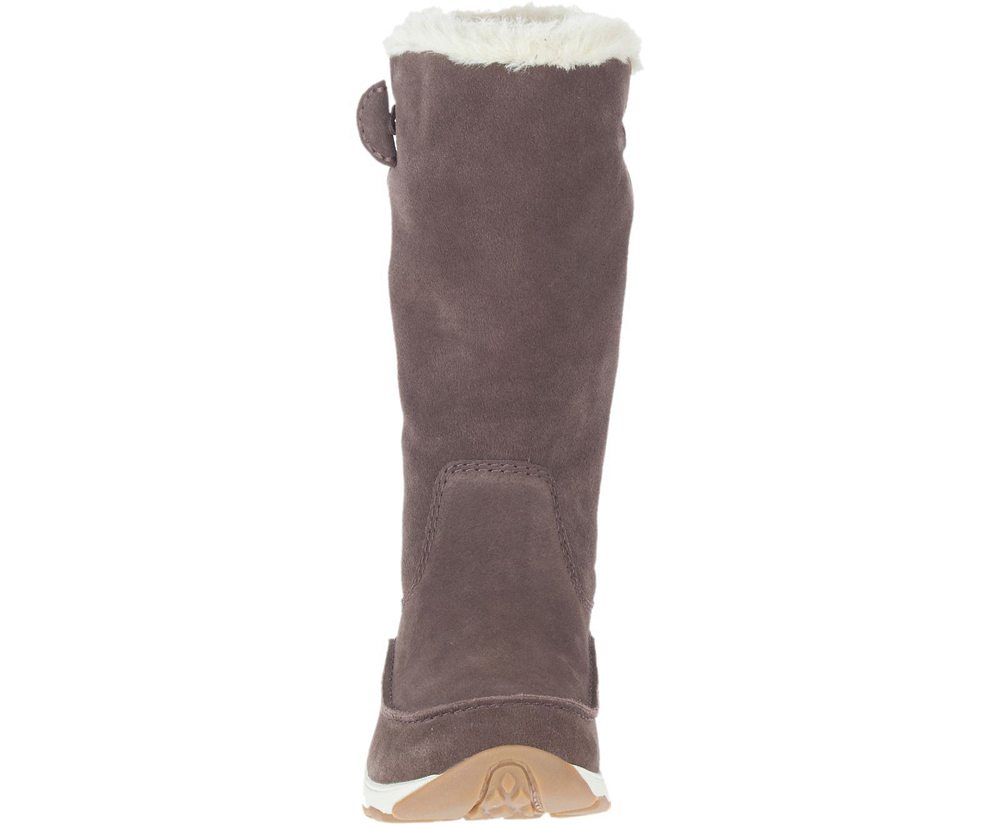 Merrell Boots Brown - Approach Sage Tall Polar Waterproof - Womens 70IVWLBGH